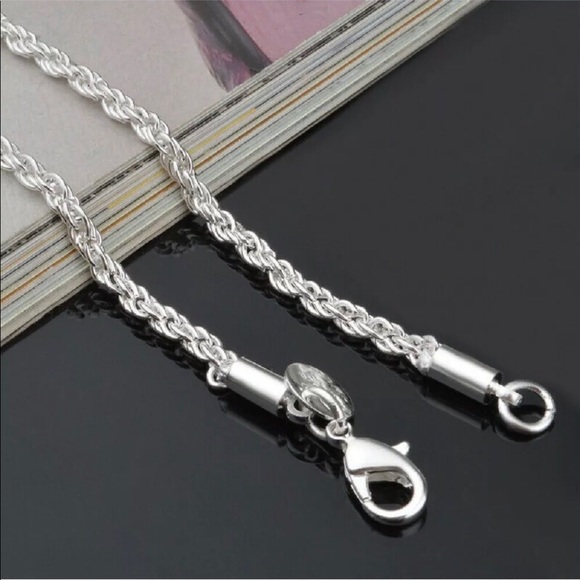 925 Sterling Silver Rope Chain - Picture 5 of 8